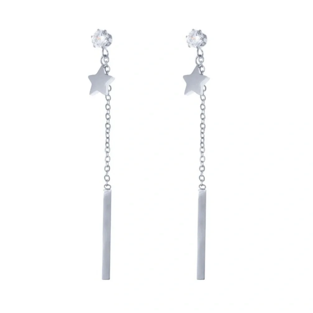 Star Long Tassel Dangle Drop Earrings for Women_2